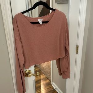Pink Cropped Long Sleeve